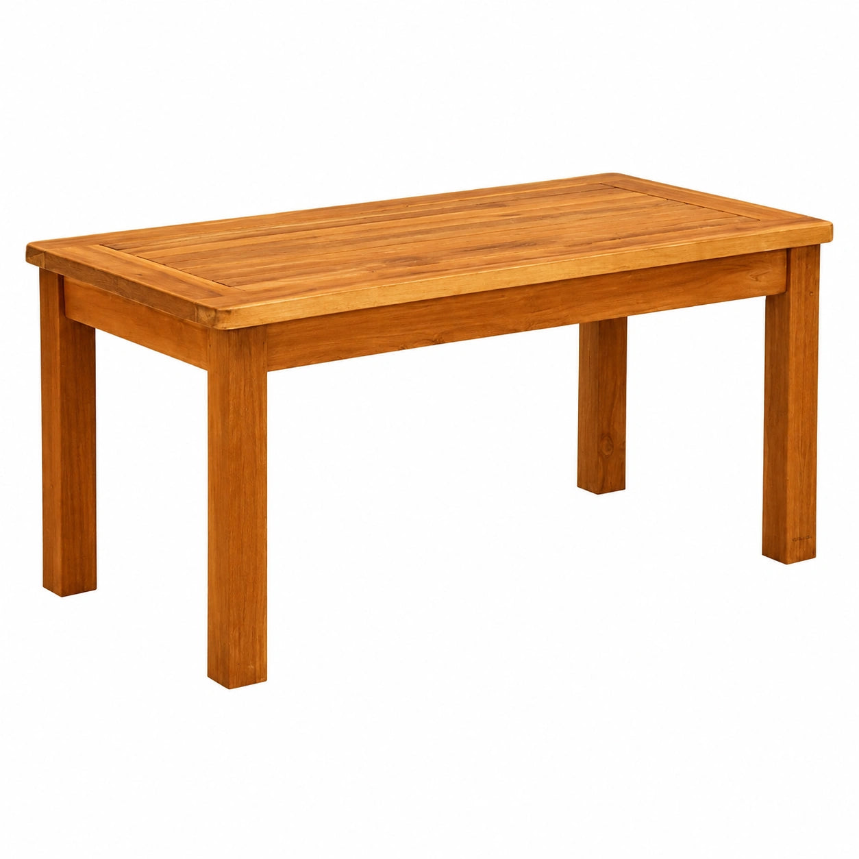 Garten-Couchtisch aus Akazienholz, Massivholz, 70x40x36 cm, Terrassentisch, Beistelltisch