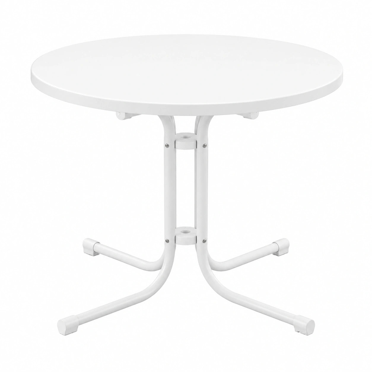 Runder Outdoor-Bistrotisch 80 cm Ø - Wetterfest und Klappbar