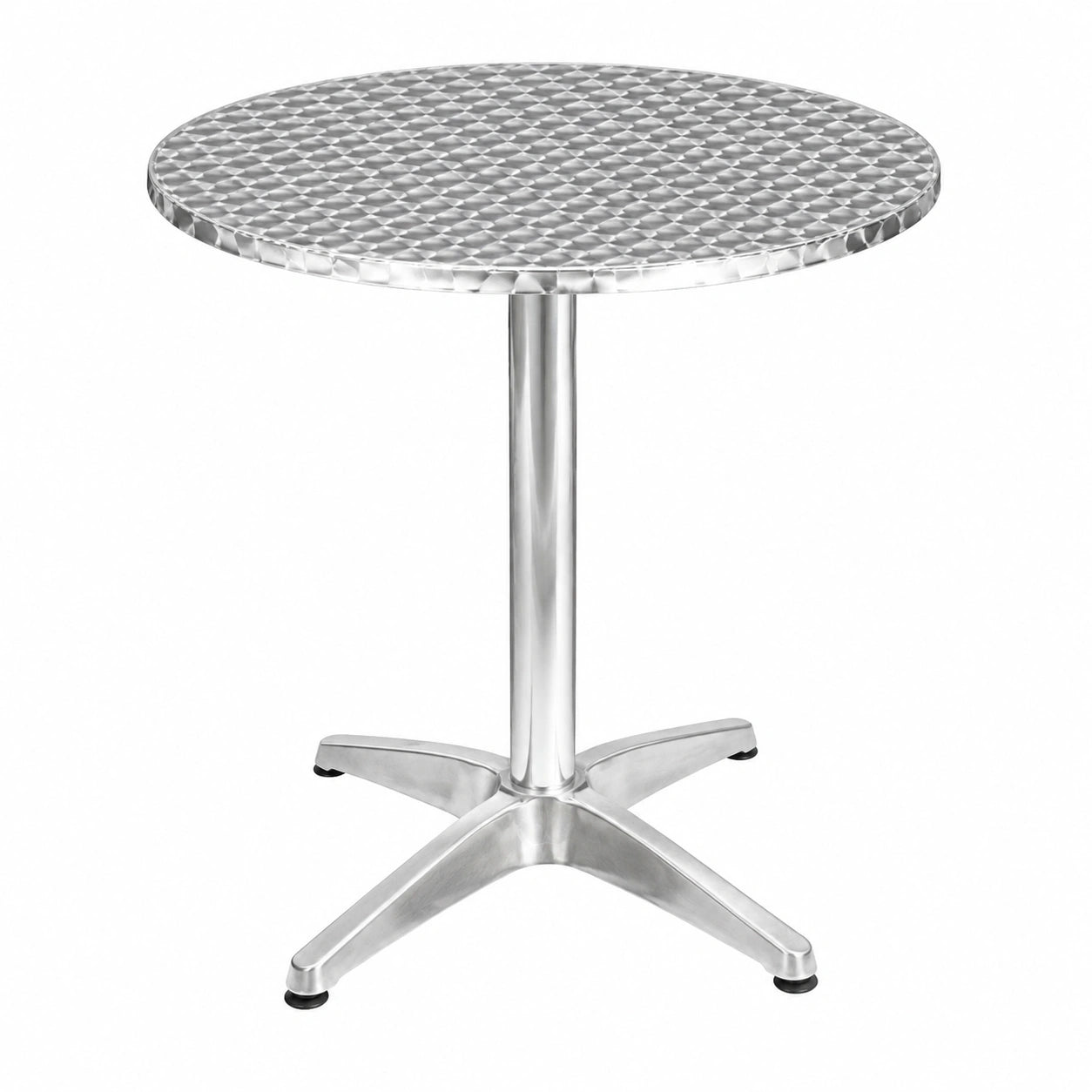 Runder Aluminium-Gartentisch, Wetterfest und Pflegeleicht, Ø 70cm für Terrasse und Balkon