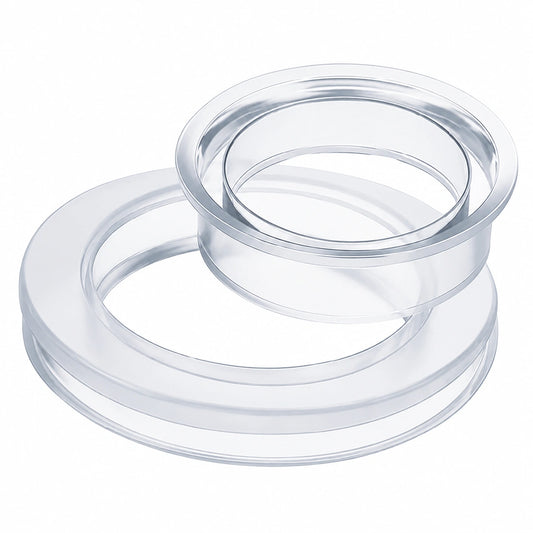 Transparente Silikon-Lochring-Set für Terrassentische, Regenschirme, 5,1 cm, Outdoor-Gartenmöbel
