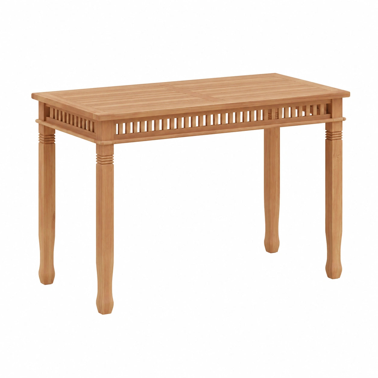 Robuster Teakholz Gartentisch 120x65x80 cm für stilvolle Außenbereiche